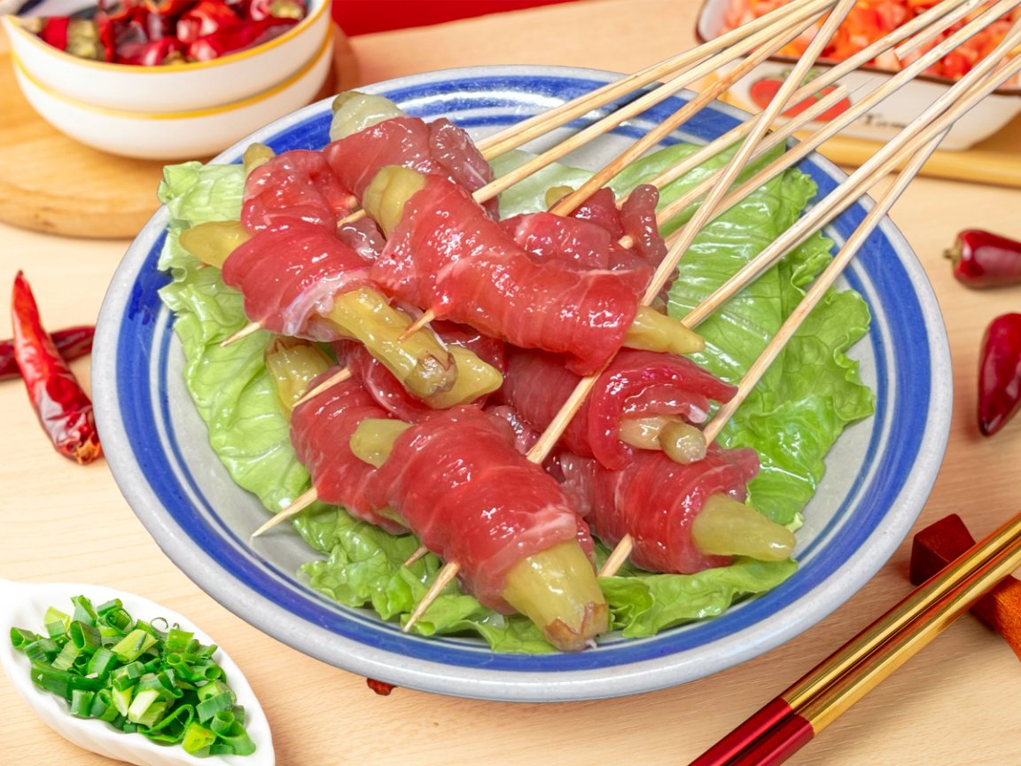 藤椒包菜牛肉片